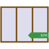 Ціноутворення Вікна 2005x1500 мм REHAU Euro 60 GOLDEN OAK з двох сторін. Ціна: $297.50