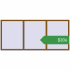 Ціноутворення Вікна 2700x1200 мм REHAU Euro 60 GOLDEN OAK з двох сторін. Ціна: $306.38