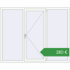 Ціноутворення Вікна 2000x1600 мм REHAU Euro 60 Білий (RAL 9016) з двох сторін. Ціна: €280.07