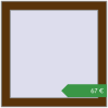 Ціноутворення Вікна 600x600 мм REHAU Euro 70 WALNUT з двох сторін. Ціна: €66.50