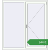 Ціноутворення Вікна 1400x1500 мм REHAU Euro 60 ANTHRACITE_GREY_STRUKTURAL ззовні. Ціна: €244.03