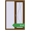 Ціноутворення Вікна 1000x1500 мм REHAU Brillant-Design WALNUT з двох сторін. Ціна: $363.65