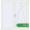 Ціноутворення Вікна 1300x1400 мм REHAU Euro 60 ANTHRACITE_GREY_STRUKTURAL ззовні. Ціна: €234.27