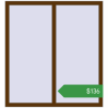 Ціноутворення Вікна 1200x1300 мм REHAU Euro 60 WALNUT з двох сторін. Ціна: $136.25