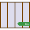 Ціноутворення Вікна 2000x1800 мм REHAU Euro 60 GOLDEN OAK з двох сторін. Ціна: $384.95