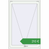 Ціноутворення Вікна 1000x1500 мм REHAU Euro 60 Білий (RAL 9016) з двох сторін. Ціна: €209.91