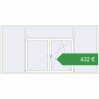 Ціноутворення Вікна 3000x1500 мм REHAU Euro 60 Білий (RAL 9016) з двох сторін. Ціна: €432.43