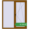 Ціноутворення Вікна 1300x1500 мм REHAU Euro 70 GOLDEN OAK з двох сторін. Ціна: ₴16,347.63