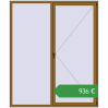 Ціноутворення Вікна 2000x2400 мм REHAU Brillant-Design LIGHT_OAK з двох сторін. Ціна: €935.64