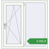 Ціноутворення Вікна 1007x1052 мм REHAU Euro 60 Білий (RAL 9016) з двох сторін. Ціна: ₴5,955.19