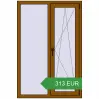 Ціноутворення Вікна 1000x1500 мм REHAU Euro 60 GOLDEN OAK з двох сторін. Ціна: 312.84 EUR