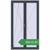 Ціноутворення Вікна 1200x2100 мм REHAU Euro 70 ANTHRACITE_GREY_STRUKTURAL з двох сторін. Ціна: 693.95 EUR