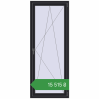 Ціноутворення Вікна 800x2000 мм REHAU Euro 70 BLACK_ULTI-MATT з двох сторін. Ціна: ₴15,515.36