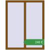 Ціноутворення Вікна 1100x1400 мм REHAU Euro 70 GOLDEN OAK з двох сторін. Ціна: €247.73