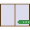 Ціноутворення Вікна 1800x1400 мм REHAU Euro 60 WALNUT з двох сторін. Ціна: ₴8,469.72
