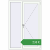Ціноутворення Вікна 1000x1500 мм REHAU Euro 70 Білий (RAL 9016) з двох сторін. Ціна: €237.82