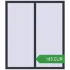 Ціноутворення Вікна 1300x1500 мм REHAU Euro 60 ANTHRACITE_GREY_STRUKTURAL з двох сторін. Ціна: 185.31 EUR