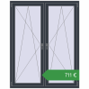 Ціноутворення Вікна 1350x1700 мм REHAU Brillant-Design ANTHRACITE_GREY_STRUKTURAL з двох сторін. Ціна: €711.46