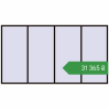 Ціноутворення Вікна 4000x2200 мм REHAU Euro 60 BLACK_BROWN з двох сторін. Ціна: ₴31,365.33