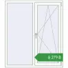 Ціноутворення Вікна 1300x1500 мм REHAU Euro 60 Білий (RAL 9016) з двох сторін. Ціна: ₴8,278.94