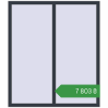 Ціноутворення Вікна 1300x1500 мм REHAU Euro 60 ANTHRACITE_GREY_STRUKTURAL з двох сторін. Ціна: ₴7,802.54