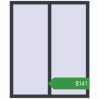 Ціноутворення Вікна 1150x1400 мм REHAU Euro 60 ANTHRACITE_GREY_STRUKTURAL з двох сторін. Ціна: $140.74