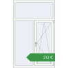 Ціноутворення Вікна 1100x1760 мм REHAU Euro 60 Білий (RAL 9016) з двох сторін. Ціна: €212.03