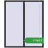 Ціноутворення Вікна 1500x1800 мм REHAU Euro 60 BLACK_ULTI-MATT з двох сторін. Ціна: ₴9,965.40