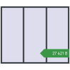 Ціноутворення Вікна 2400x2000 мм REHAU Euro 70 ANTHRACITE_GREY_STRUKTURAL з двох сторін. Ціна: ₴27,621.43