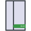 Ціноутворення Вікна 1000x1500 мм REHAU Euro 60 ANTHRACITE_GREY_STRUKTURAL з двох сторін. Ціна: $139.81