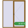 Ціноутворення Вікна 2000x2400 мм REHAU Brillant-Design LIGHT_OAK з двох сторін. Ціна: ₴38,587.44