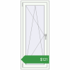 Ціноутворення Вікна 600x1460 мм REHAU Euro 70 Білий (RAL 9016) з двох сторін. Ціна: $121.19