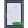 Ціноутворення Вікна 700x1000 мм REHAU Euro 60 ANTHRACITE_GREY_STRUKTURAL з двох сторін. Ціна: €154.66