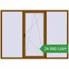 Ціноутворення Вікна 2500x1800 мм REHAU Euro 60 GOLDEN OAK з двох сторін. Ціна: 24 840.32 UAH