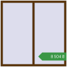 Ціноутворення Вікна 1500x1500 мм REHAU Euro 60 WALNUT з двох сторін. Ціна: ₴8,504.43