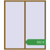 Ціноутворення Вікна 1920x2260 мм REHAU Euro 70 LIGHT_OAK з двох сторін. Ціна: €551.65
