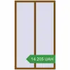 Ціноутворення Вікна 1300x2200 мм REHAU Euro 60 GOLDEN OAK з двох сторін. Ціна: 14 204.87 UAH