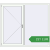 Ціноутворення Вікна 1680x1480 мм REHAU Euro 60 Білий (RAL 9016) з двох сторін. Ціна: 221.37 EUR