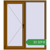 Ціноутворення Вікна 1300x1500 мм REHAU SYNEGO MD GOLDEN OAK з двох сторін. Ціна: ₴20,328.85
