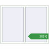 Ціноутворення Вікна 1500x1190 мм REHAU Euro 70 Білий (RAL 9016) з двох сторін. Ціна: €202.76