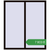 Ціноутворення Вікна 1300x1500 мм REHAU Euro 60 BLACK_BROWN з двох сторін. Ціна: ₴7,802.54