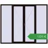 Ціноутворення Вікна 2400x2000 мм REHAU Brillant-Design BLACK_BROWN з двох сторін. Ціна: €1,010.71