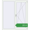 Ціноутворення Вікна 1300x1500 мм REHAU Euro 60 Білий (RAL 9016) з двох сторін. Ціна: €201.24