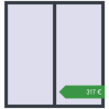 Ціноутворення Вікна 1500x1600 мм REHAU Euro 70 ANTHRACITE_GREY_STRUKTURAL з двох сторін. Ціна: €316.90