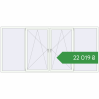 Ціноутворення Вікна 3420x1600 мм REHAU Euro 70 Білий (RAL 9016) з двох сторін. Ціна: ₴22,018.67