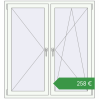 Ціноутворення Вікна 1300x1400 мм REHAU Euro 60 Білий (RAL 9016) з двох сторін. Ціна: €257.63