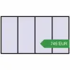 Ціноутворення Вікна 4000x2200 мм REHAU Euro 60 BLACK_BROWN з двох сторін. Ціна: 744.91 EUR