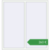 Ціноутворення Вікна 1500x1600 мм REHAU Euro 70 Білий (RAL 9016) з двох сторін. Ціна: €259.68