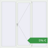 Ціноутворення Вікна 2100x2100 мм REHAU Brillant-Design Білий (RAL 9016) з двох сторін. Ціна: €595.74