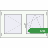 Ціноутворення Вікна 1200x700 мм REHAU Euro 70 ANTHRACITE_GREY_STRUKTURAL ззовні. Ціна: $183.07